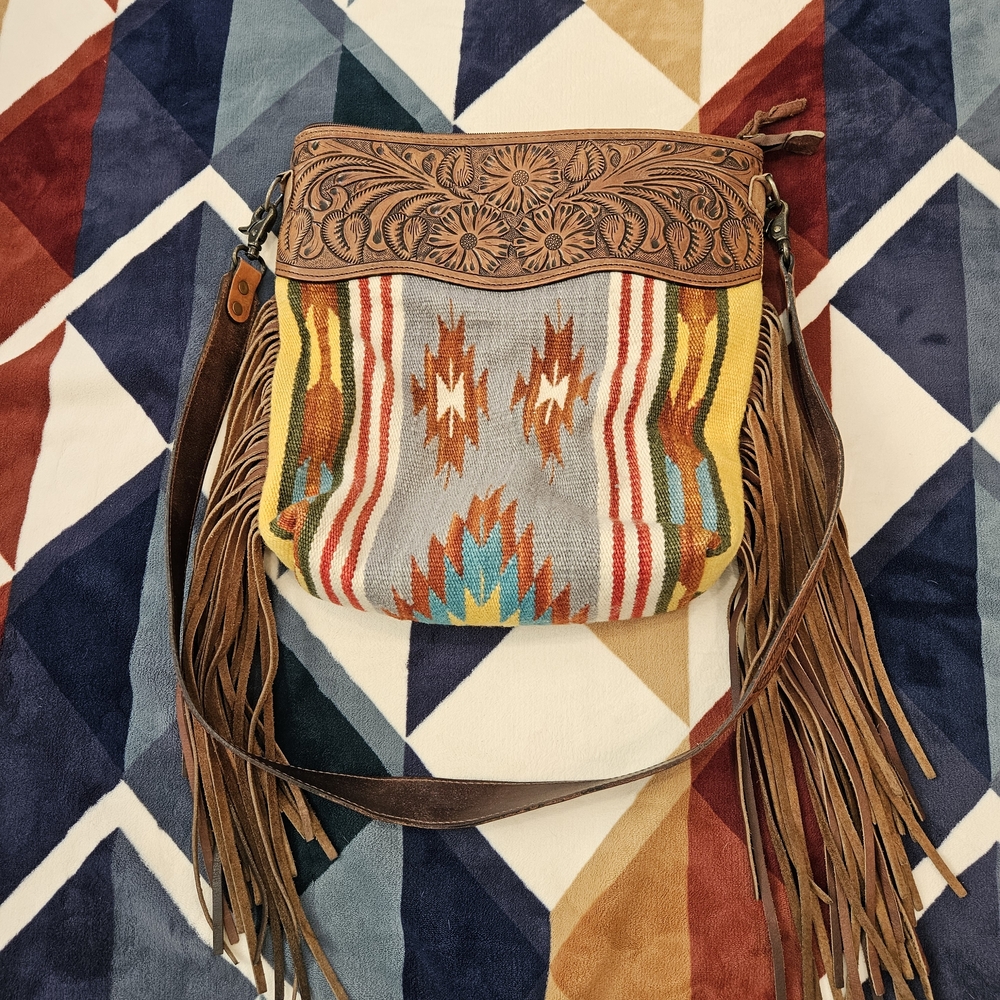 American Darling Multicolor Fringe Crossbody Bag